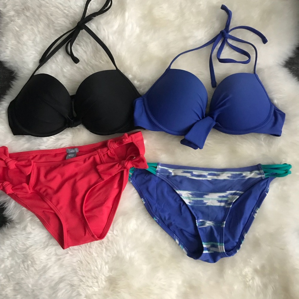 Aerie bikini swim lot 34c tops small bottoms